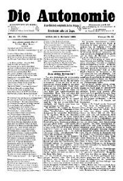 04. Jg. Nr. 081 / 09.11.1889 Die Autonomie London