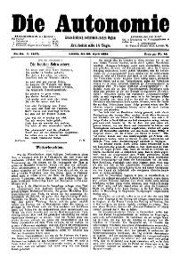 05. Jg. Nr. 093 / 26.04.1890 Die Autonomie London