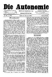 05. Jg. Nr. 102 / 30.08.1890 Die Autonomie London