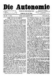 05. Jg. Nr. 104 / 27.09.1890 Die Autonomie London