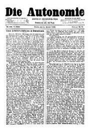 05. Jg. Nr. 105 / 11.10.1890 Die Autonomie London
