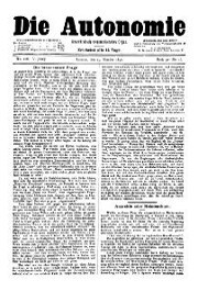 05. Jg. Nr. 106 / 25.10.1890 Die Autonomie London
