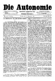 05. Jg. Nr. 108 / 15.11.1890 Die Autonomie London