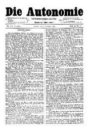 05. Jg. Nr. 111 / 06.12.1890 Die Autonomie London