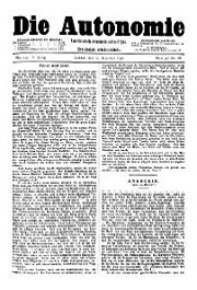 05. Jg. Nr. 112 / 13.12.1890 Die Autonomie London