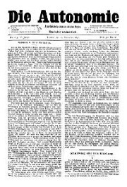 05. Jg. Nr. 113 / 20.12.1890 Die Autonomie London