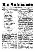 06. Jg. Nr. 142 / 11.07.1891 Die Autonomie London