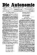 06. Jg. Nr. 166 / 26.12.1891 Die Autonomie London