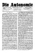 07. Jg. Nr. 183 / 30.04.1892 Die Autonomie London