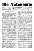 07. Jg. Nr. 185 / 14.05.1892 Die Autonomie London