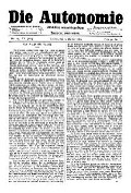 07. Jg. Nr. 203 / 15.10.1892 Die Autonomie London